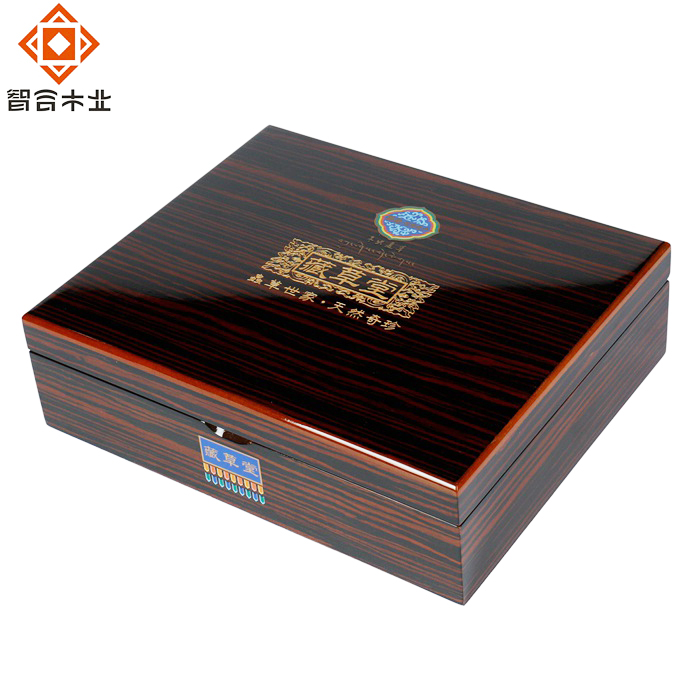 高光虫草保健品包装木盒