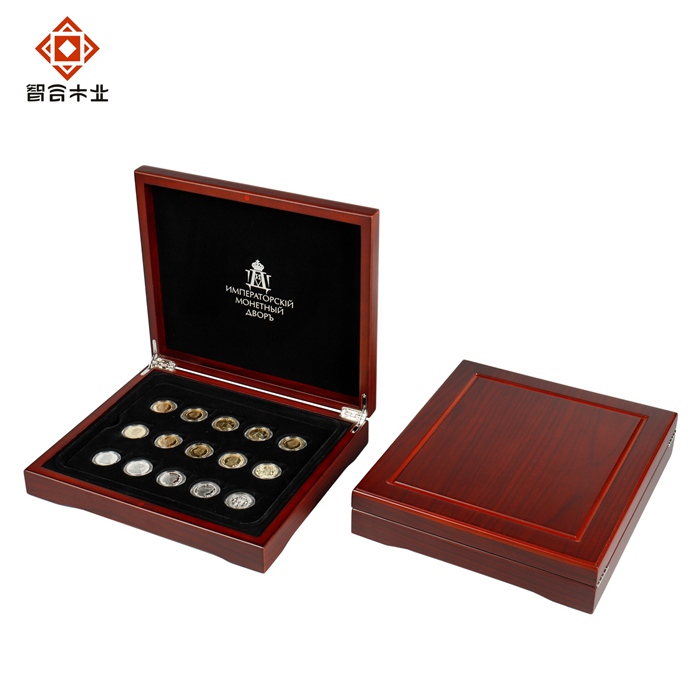 定制金银币纪念木盒