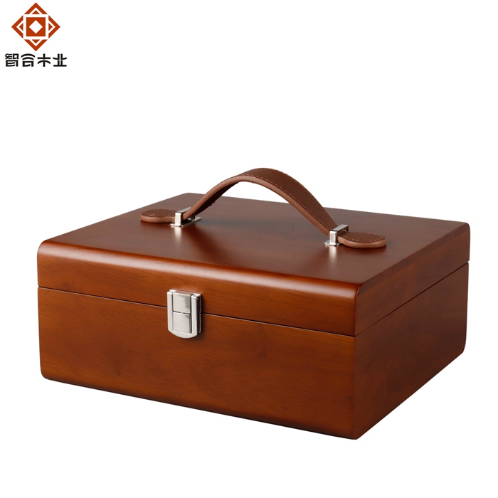 橡胶木高档礼品木盒